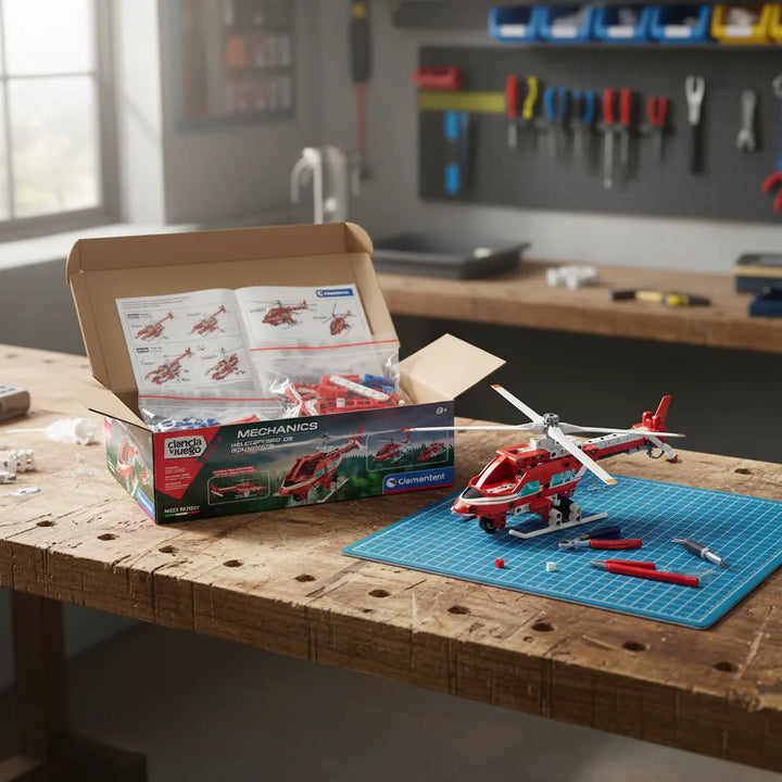 Juego Construcción Helicópteros de Rescate Niños