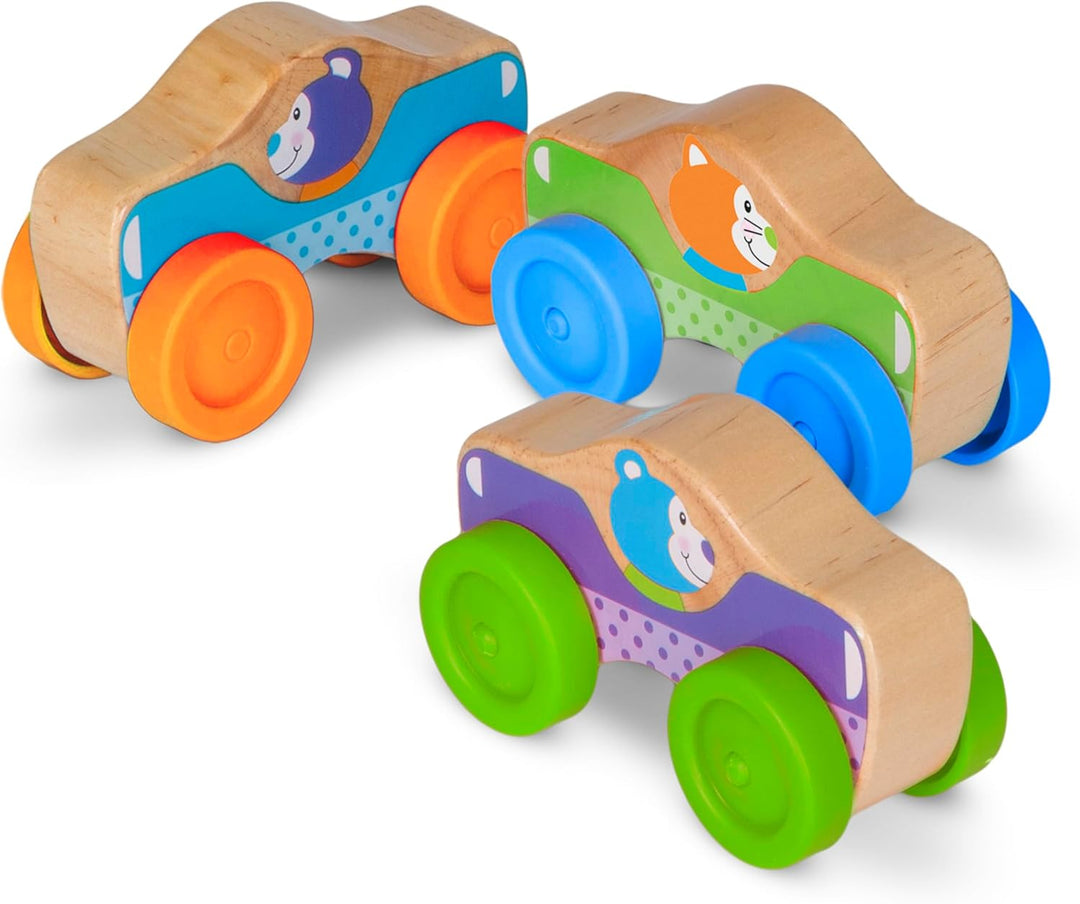 Juguete Didáctico Carros Apilables madera Para Bebés