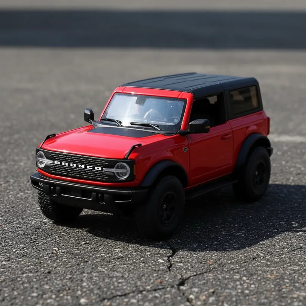 Carros A Escala 1:36 Maisto Ford Bronco Wiledtrank Rojo