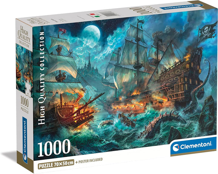 Rompecabezas 1000 Piezas Barcos Piratas