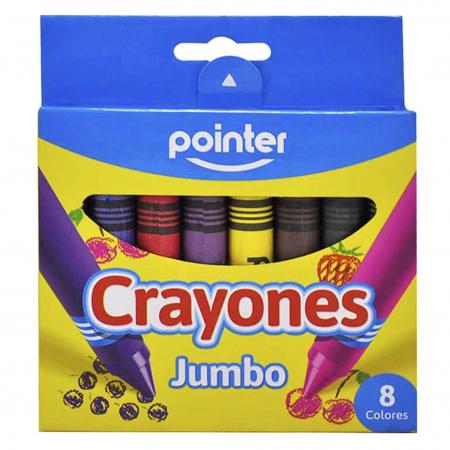Crayones Jumbo Pack X8 Colores Para Niños