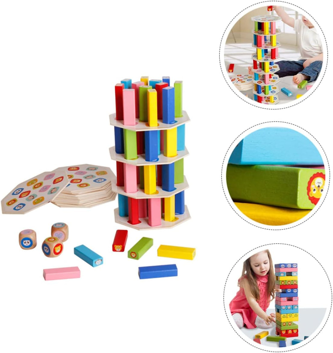 Juego Estimulación Motora Torre De Bloques Para Niños