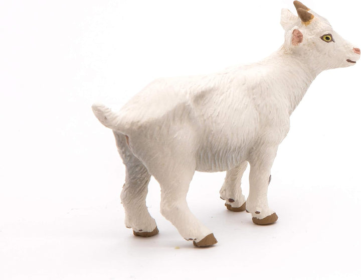 Figura Coleccionable Cabrito Blanco Pintado A Mano Papo