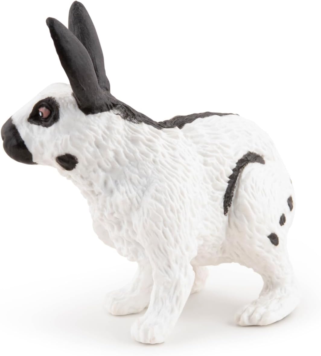 Figura Conejo Blanco Pintada A Mano Papo