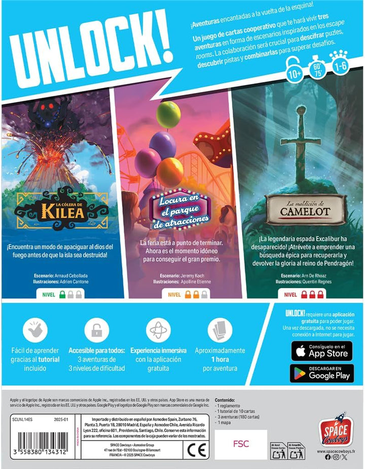 Juegos De Mesa Unlock! Enchanted Adventures Para Niños
