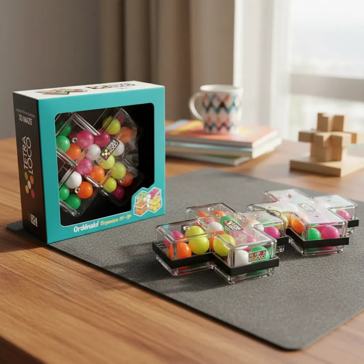 Juego De Lógica Laberinto 3d Tetraloco Para Adultos