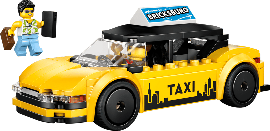 Juego De Construcción Taxi Amarillo 122 Piezas Lego Original