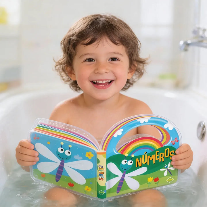 Libro Didáctico Ilustrado Para El Baño Números Para Niños