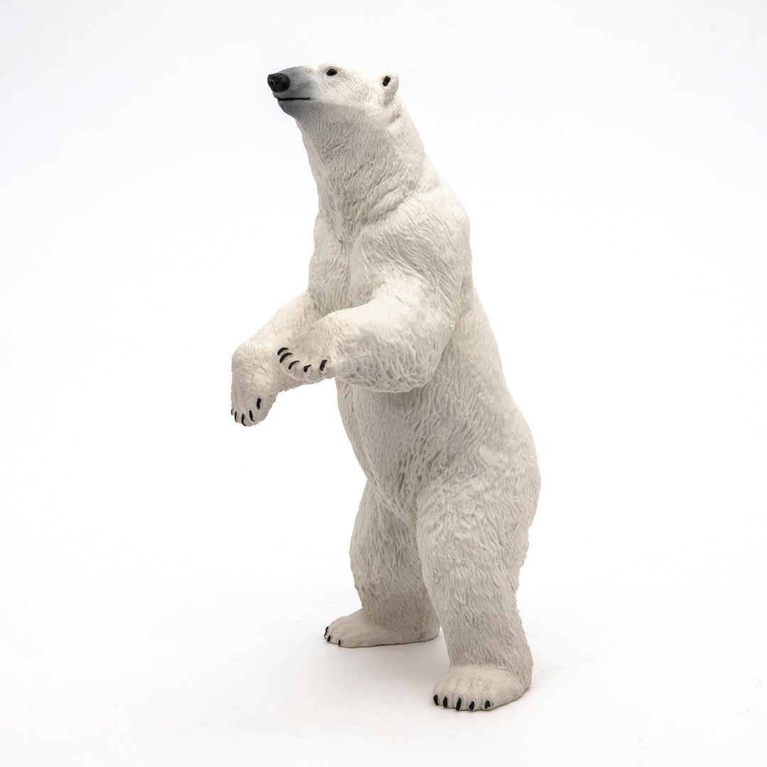 Figura Oso Polar De Pie Pintada A Mano Papo