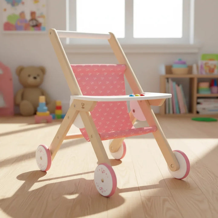 Cochecito Para Muñecas De Madera Para Niñas