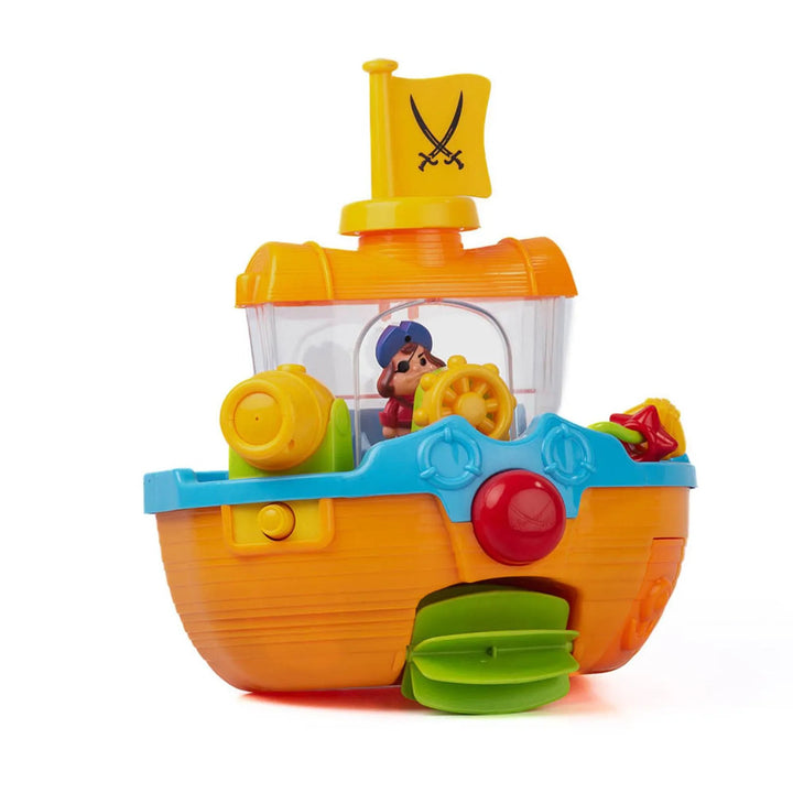 Juguete Para Baño Barco Pirata Con Capitán Niños