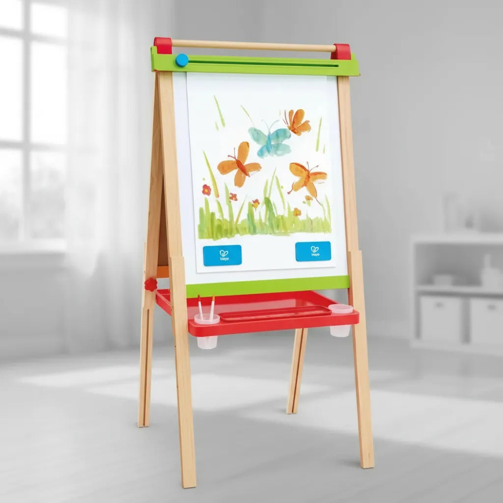 Juguete Tablero De Madera Infantil Doble Cara Para Niños