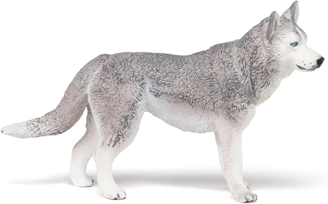 Figura Coleccionable Perro Husky Pintada A Mano papo