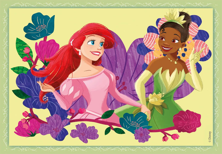 Rompecabezas 4 En 1 Princesas Para Niños