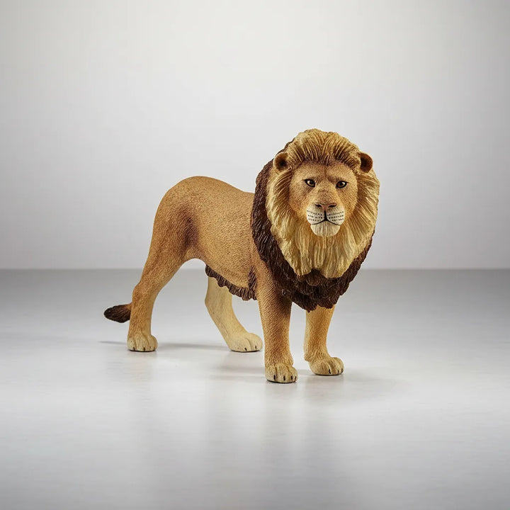 Figura Animales Leon Pintada A Mano
