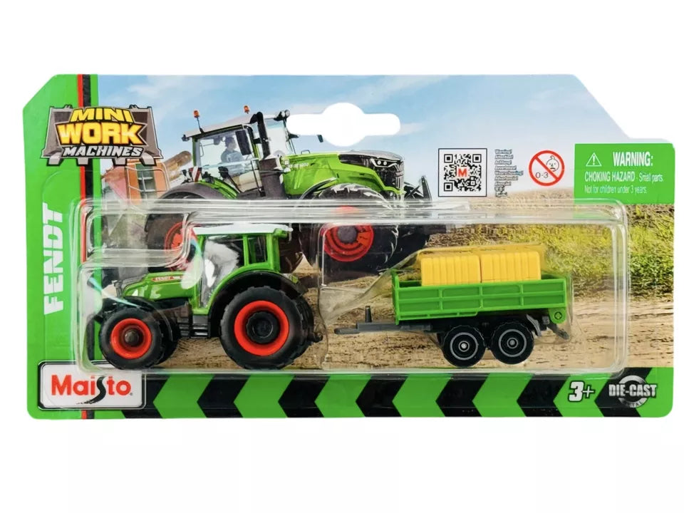 Tractor a escala Massey Ferguson verde