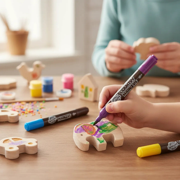 Set Marcadores Para Pintar Madera Niños Adultos
