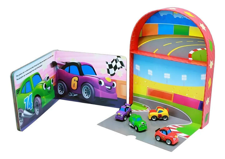 Libro y Juego 2 En 1 Carros De Carreras