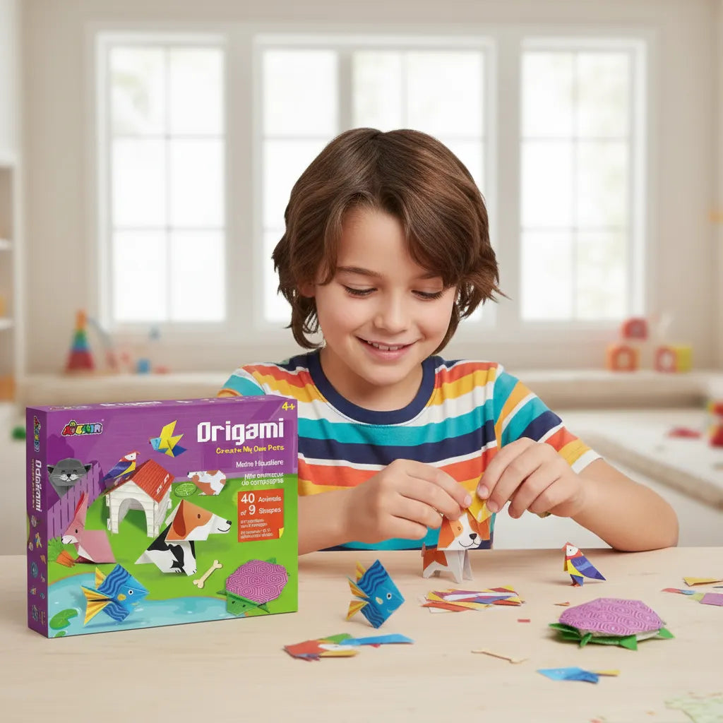 Set De Arte Y Manualidades Origami Mascotas