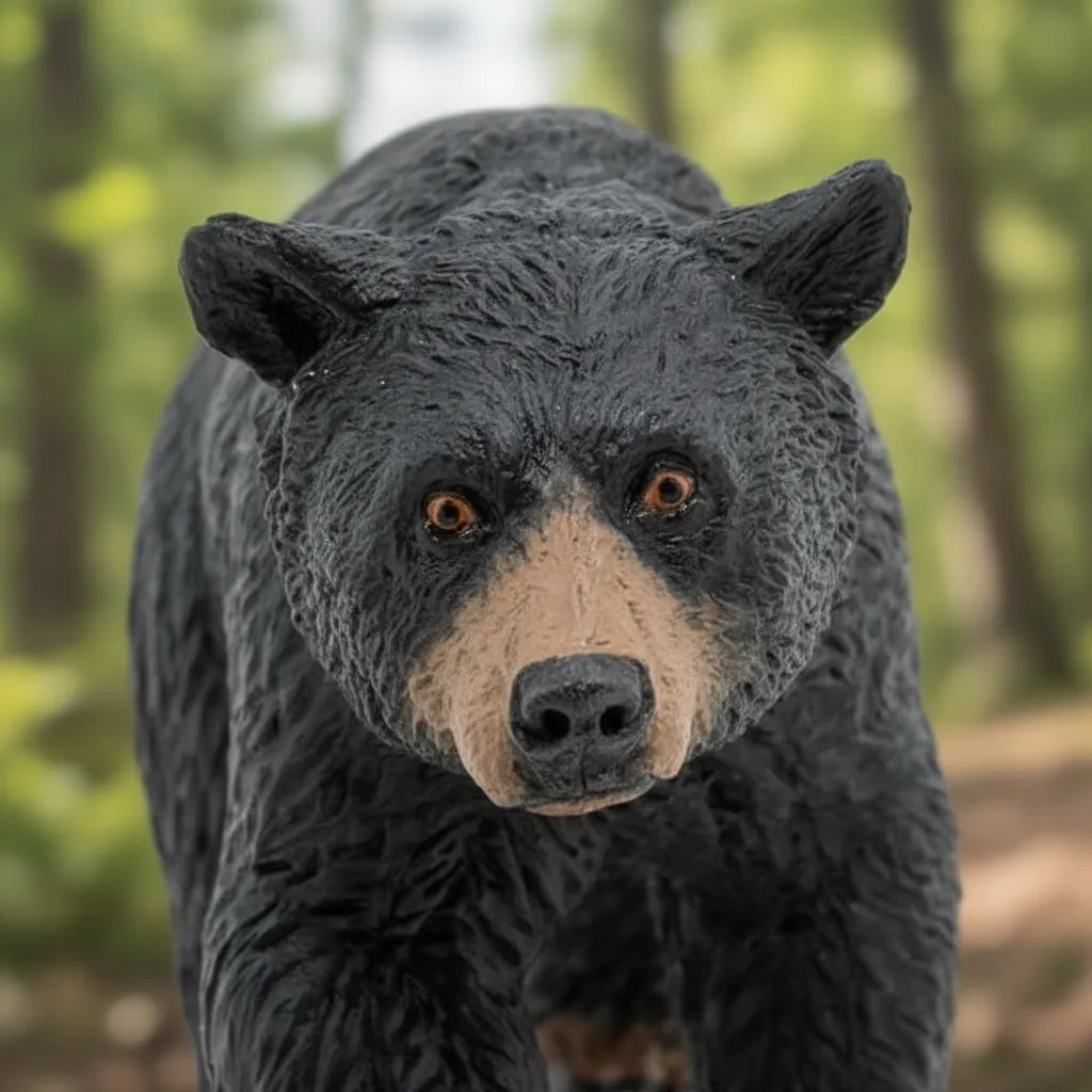 Figura Oso Negro Americano Pintada A Mano papo