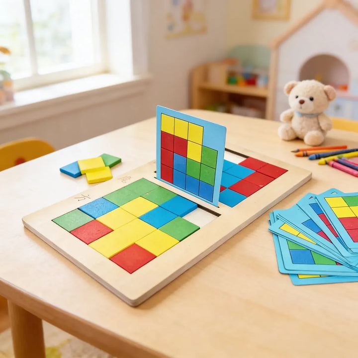 Juego De Mesa Educativo Rubik En Madera Para Niños