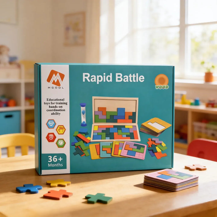 Juego De Mesa Madera De Velocidad Mental Para Niños Familia
