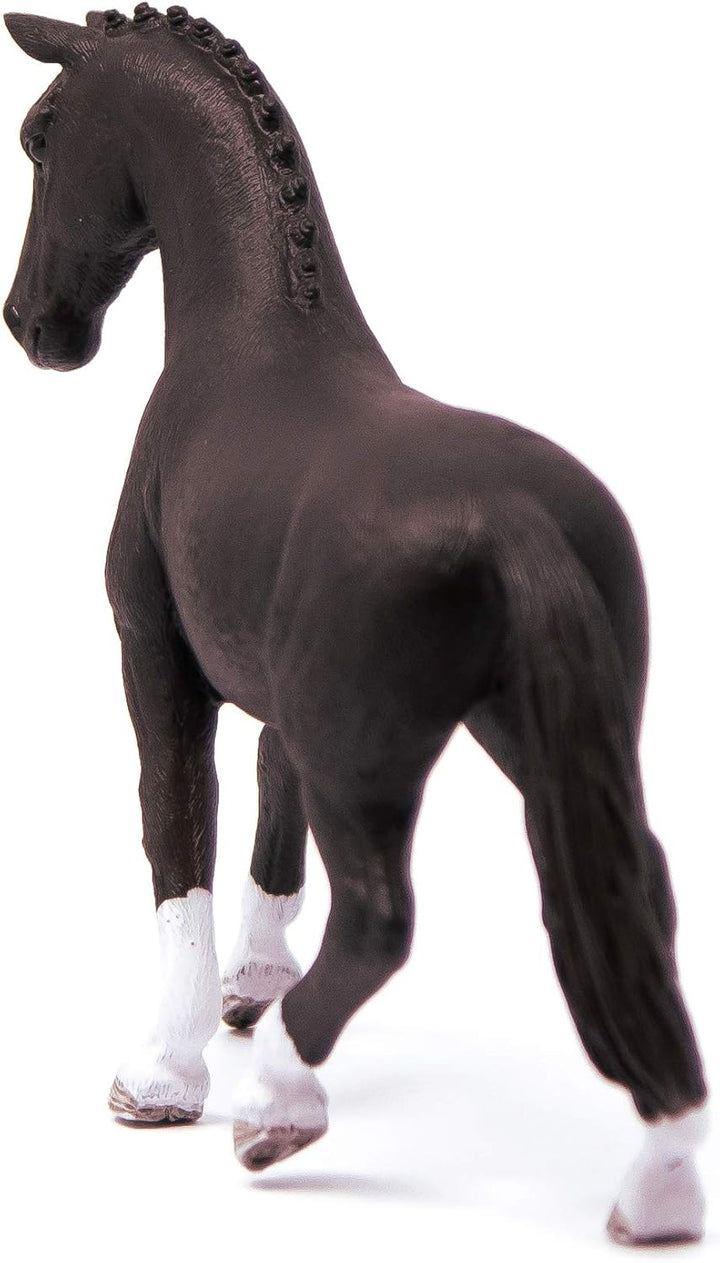 Figura Caballo Hannoveriana Negra Pintada A Mano