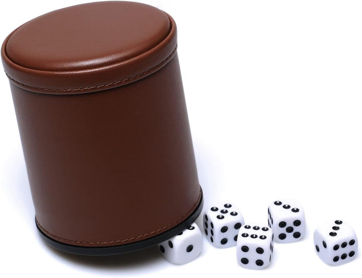 Juego Set De Dados De Lujo Con 5 Vasos y 30 Dados adultos