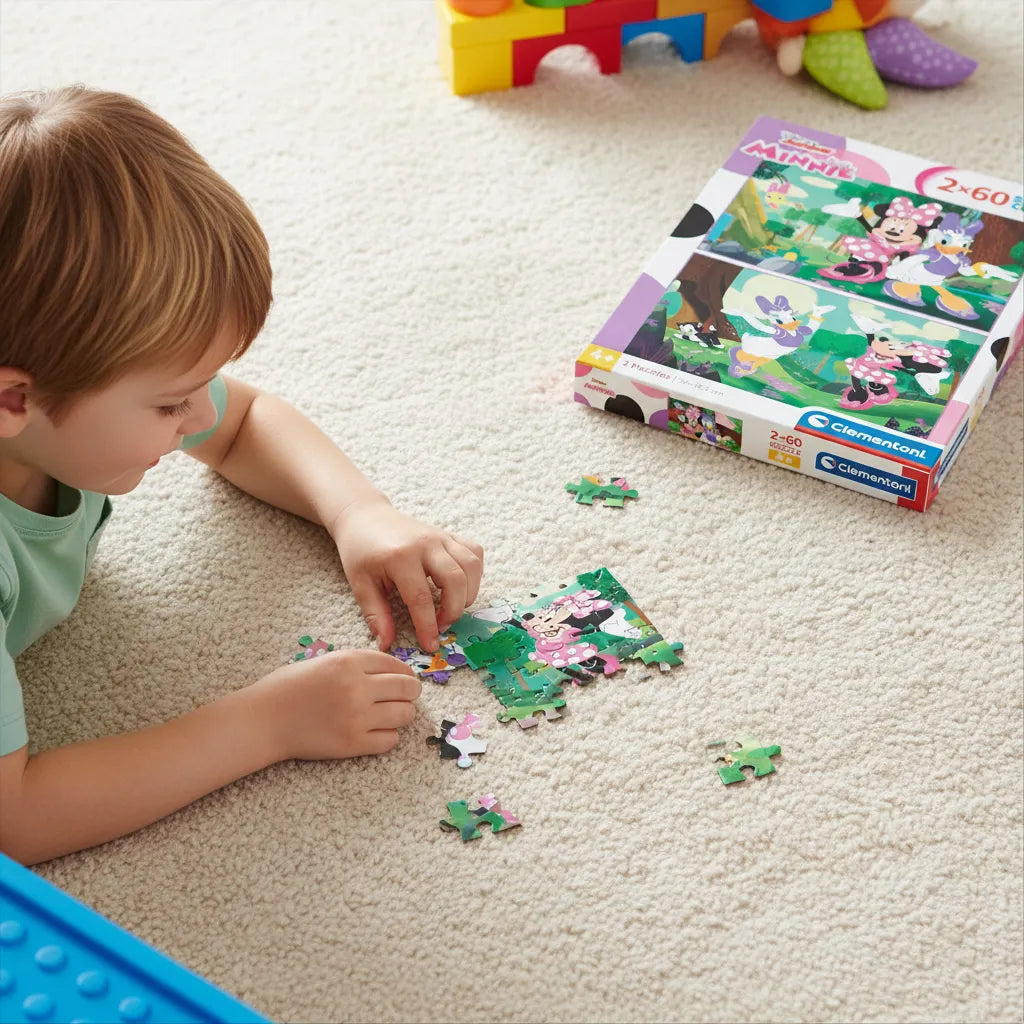Rompecabezas 2x60 Piezas Minnie Para Niños