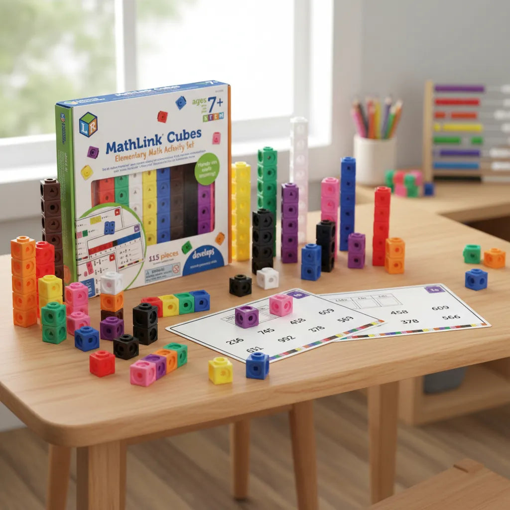 Juego Matemático Cubos de Construcción Para Niños