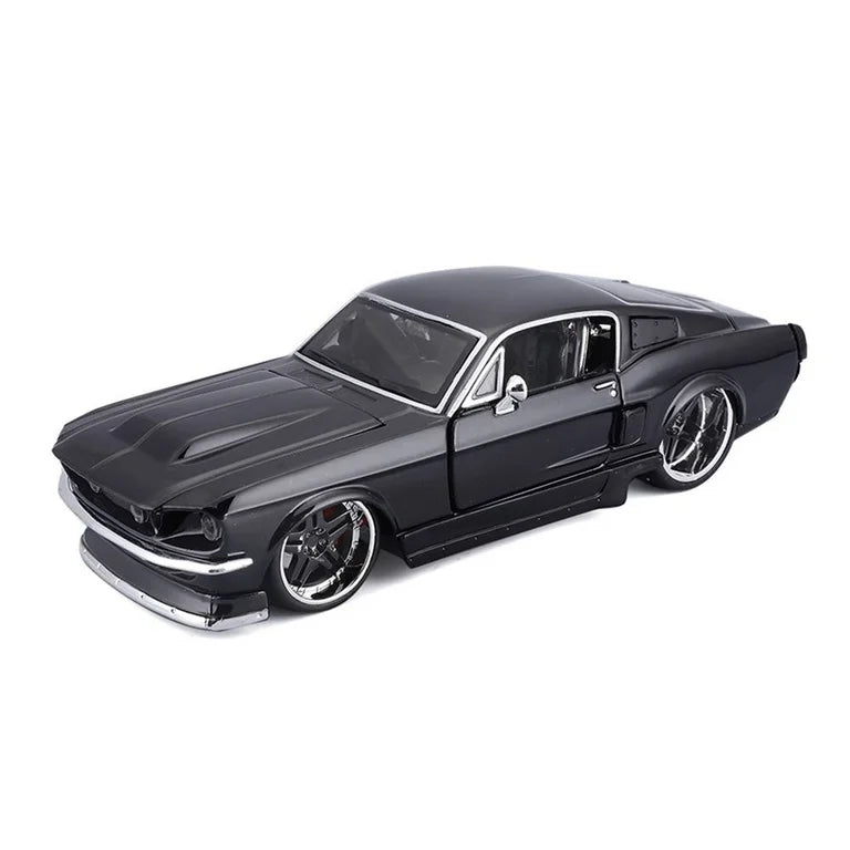 Carro Armable Escala 1/24 Ford Maisto Mustang Gt 1967 Negro