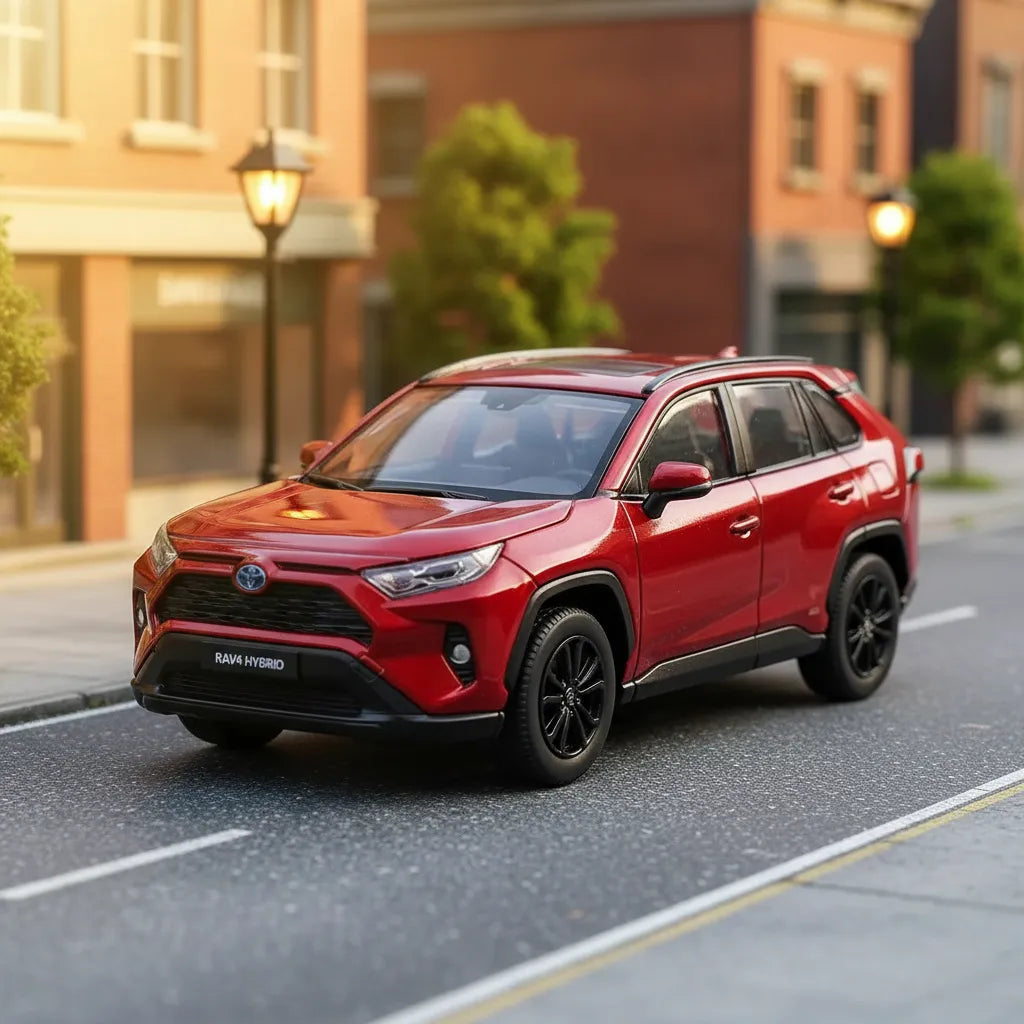 Carro Coleccionable A Escala 1/36 Toyota Rav4 2022 Rojo