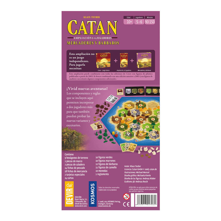 Juego Catan Ampliación Mercaderes Y Bárbaros