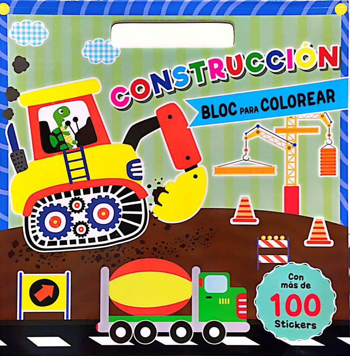 Libro para Colorear Construcción 100 Pegatinas