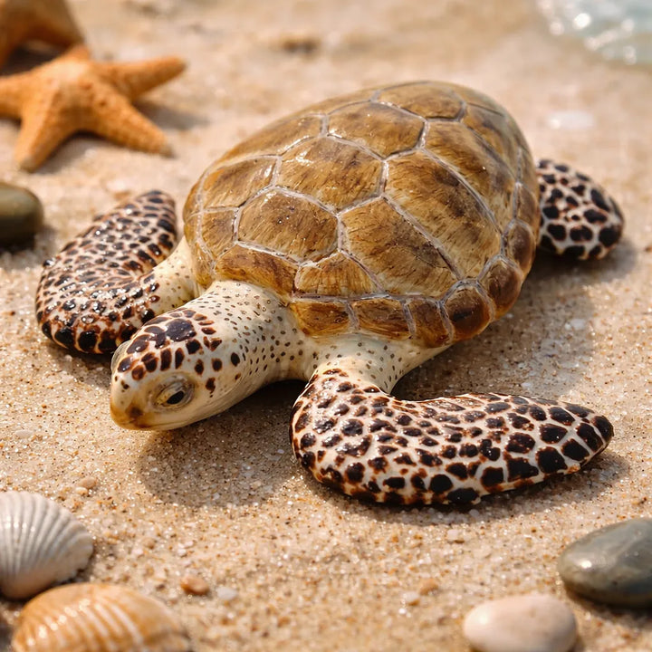 Figura Tortuga De Mar Pintada A Mano  Niños Adultos