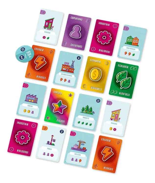 Juego De Cartas Ciudad De Puntos Estratégico