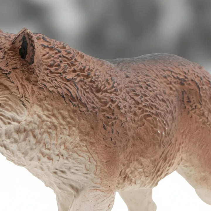 Figura Coleccionable Lobo Pintada A Mano Papo