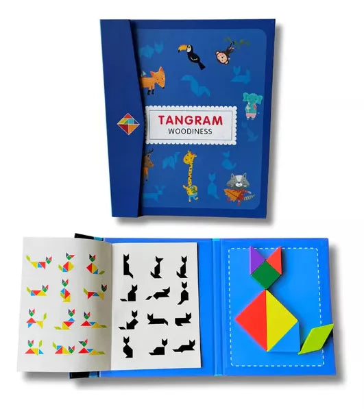 Juego Tangram Magnético De Madera Para Niños
