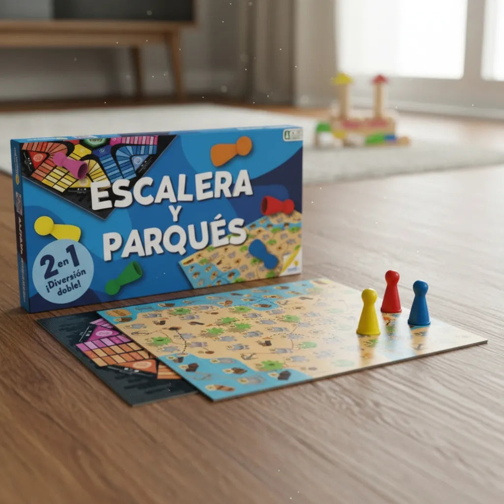 Parqués Y Escalera 6 Puestos Juego de Mesa