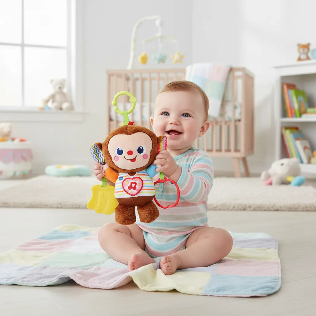 Juguete Estimulación Monito Bebé Para Bebés