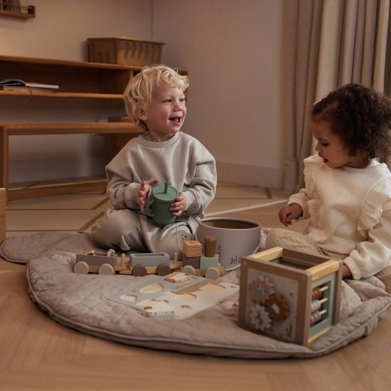 Cubo Didáctico De Actividades De Madera Para Niños