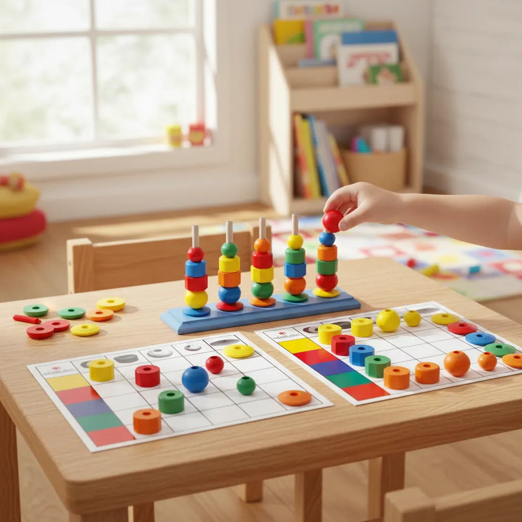 Juego Tablero De Actividades Madera Para Niños