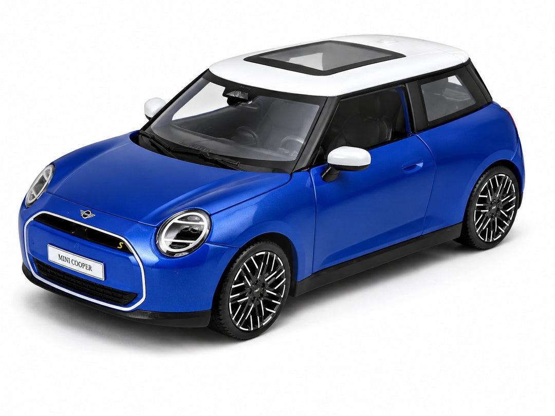 Carro Coleccionable A Escala 1/36 Mini Cooper Se Azul