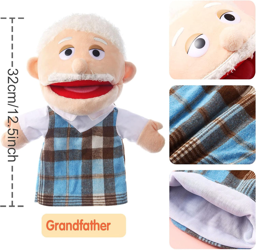 Juguete Didáctico Títere Marioneta Abuelo Para Niños