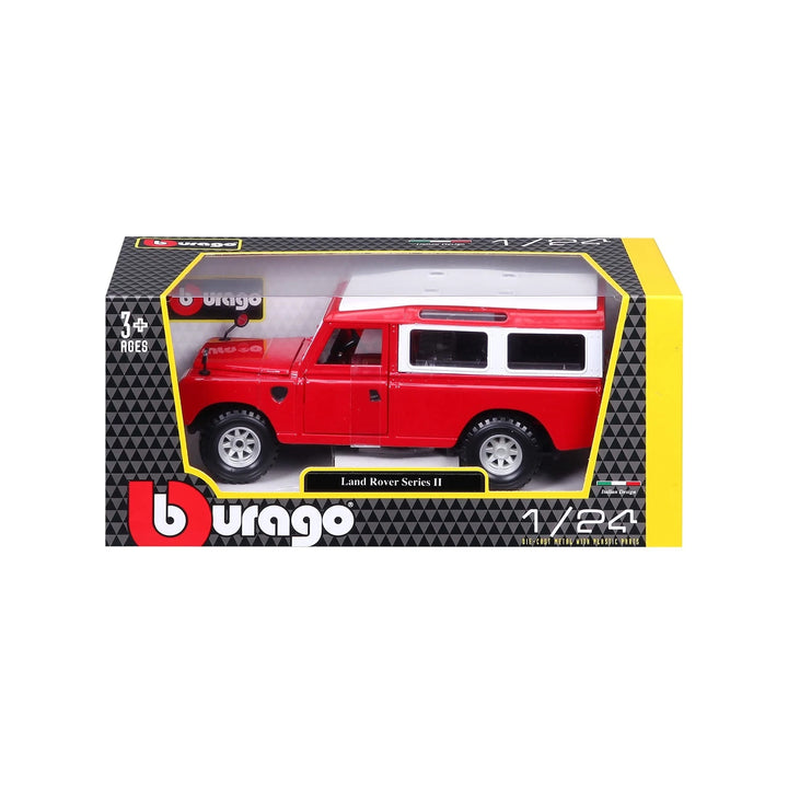 Carro Coleccionable 1/25 Land Rover Series II Rojo