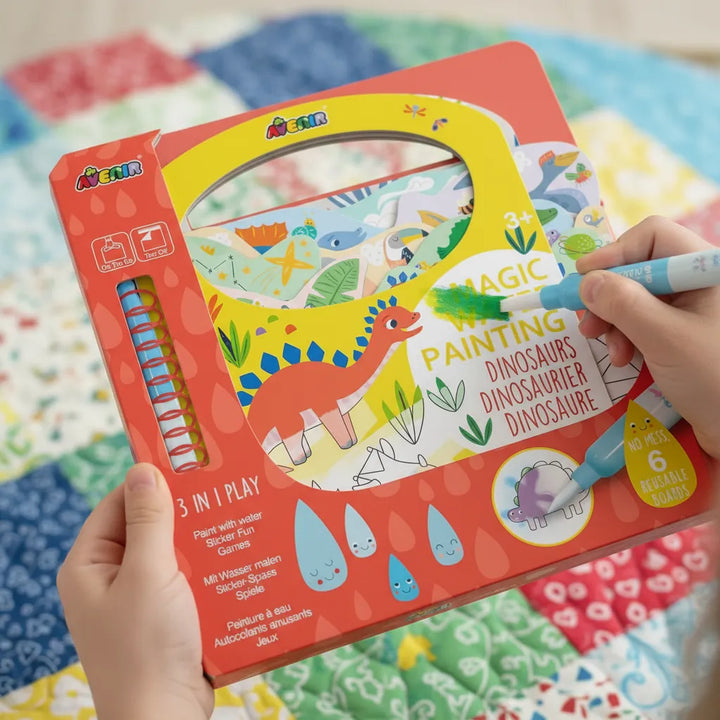 Libro Magico Para Pintar Con Agua Dinosaurios