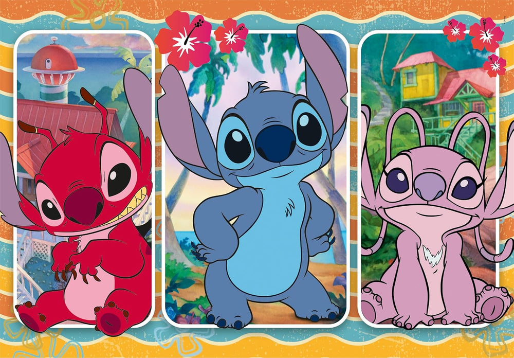 Rompecabezas 24 Piezas Stitch Y Amigos Niños