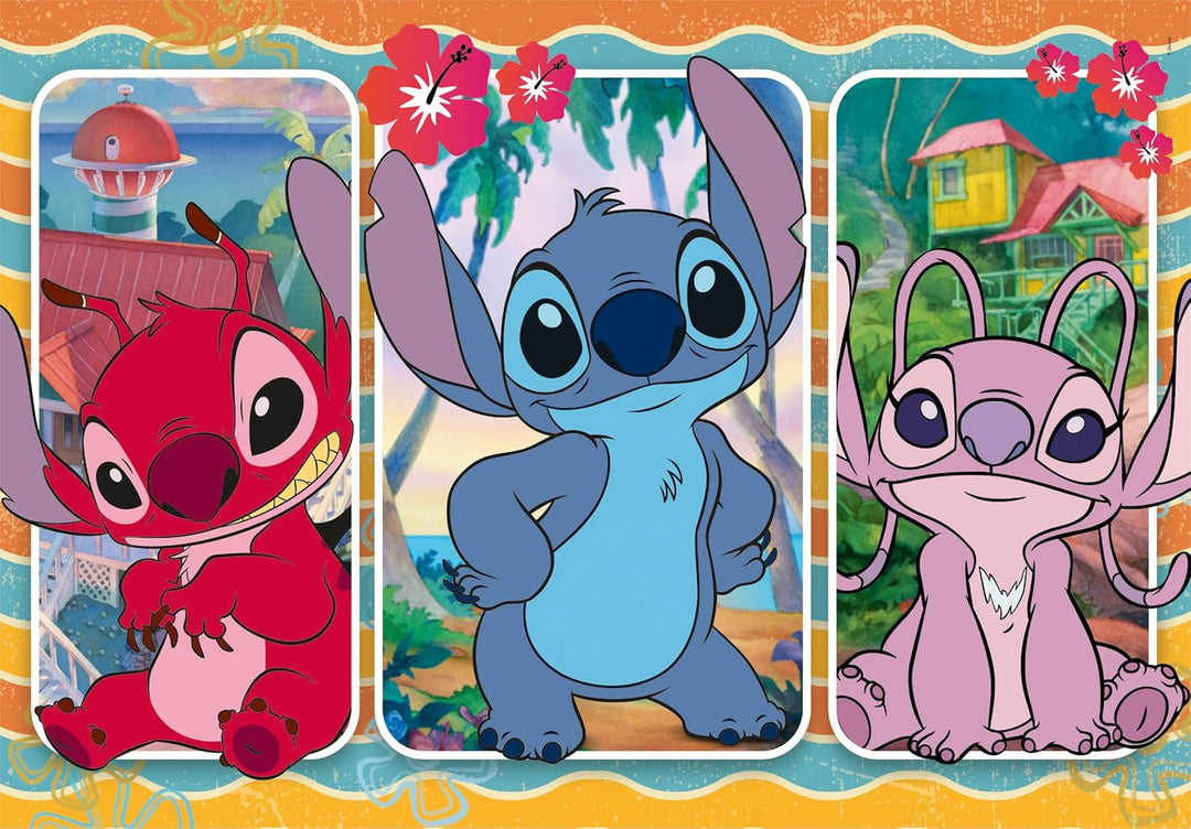 Rompecabezas 24 Piezas Stitch Y Amigos Niños