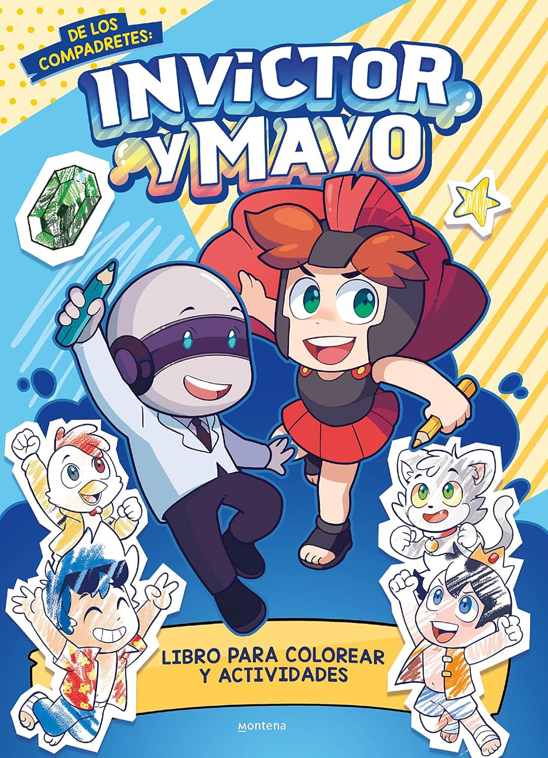 Libro Para Colorear Y Actividades Invictor Y Mayo Niños