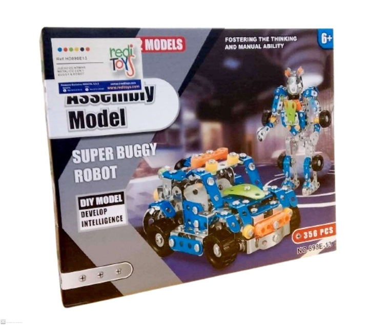 Juego  Construcción 2 En 1 Metalico 356 Piezas Niños